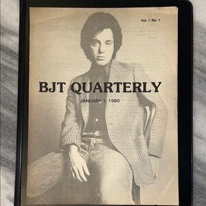 RARE Vol.1 No.1 Billy Joel Vintage BJT Quarterly Magazine